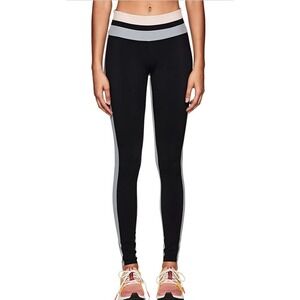 VAARA Flo Tuxedo Leggings Pants Yoga Pilates Black Large